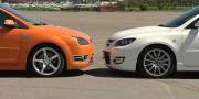 Тест драйв Ford Focus ST против Mazda 3 MPS