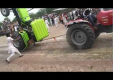 Авария при перетягивании каната на тракторах
