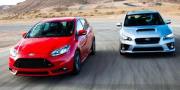 Сравнение  Subaru WRX 2015 с Ford Focus ST 2014