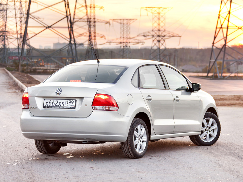 Volkswagen Polo sedan 2010 Р±РµР»С‹Р№